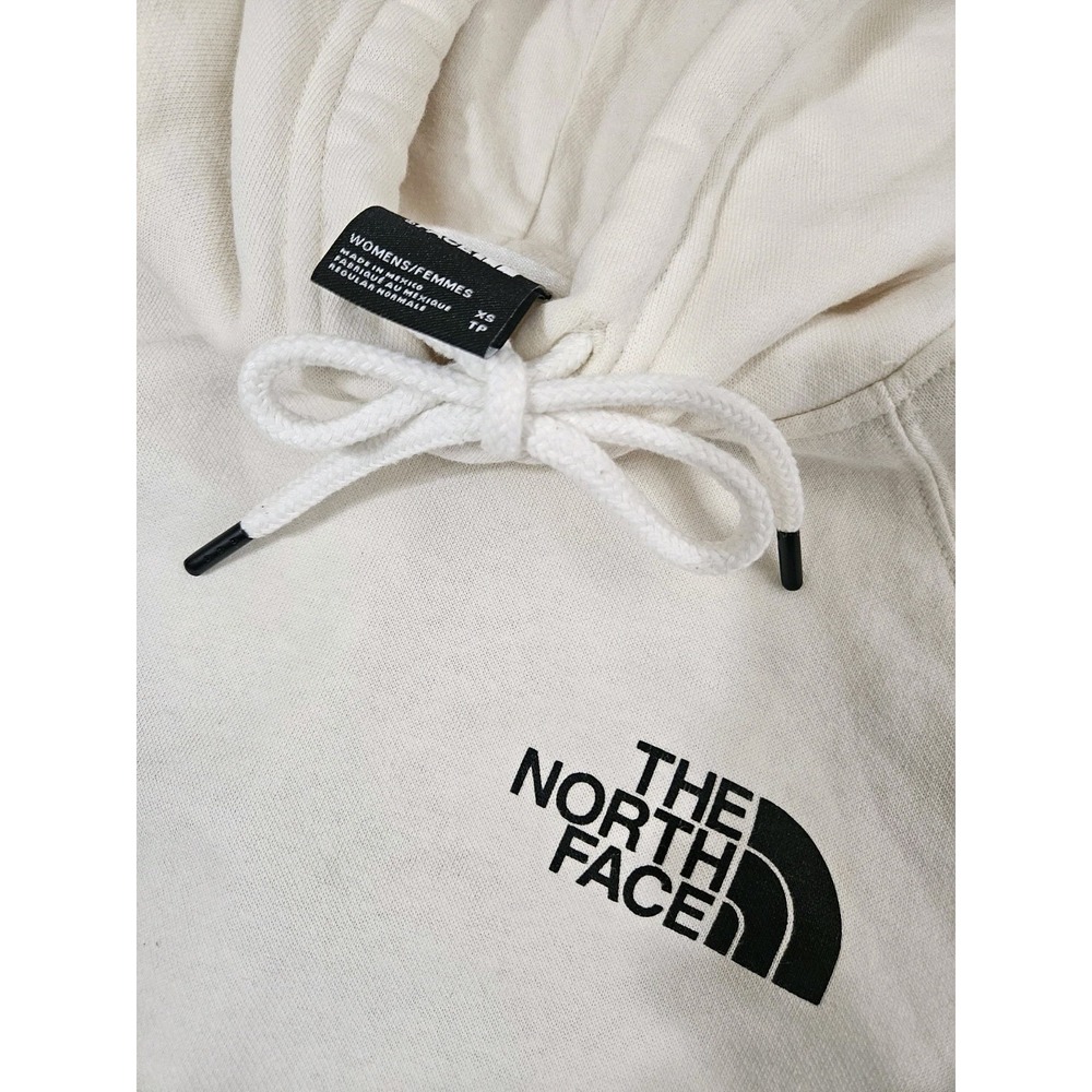 The North Face Women's Box NSE Pullover Hoodie White/Beige X Small Fall Sweater - Picture 3 of 7